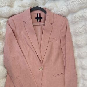 Pink Blazer with Elbow Patches Tommy  Hilfiger pants set